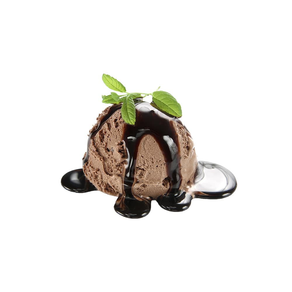 Chocolate Ice-cream with Topping